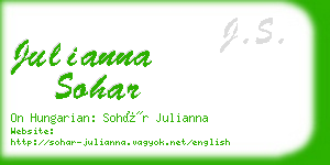 julianna sohar business card